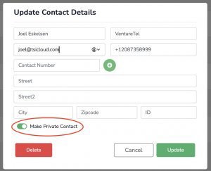 New VentureTel.app Feature: Sharing is Caring (About Contacts!)