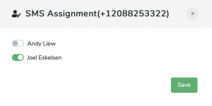 SMS Assignment Modal